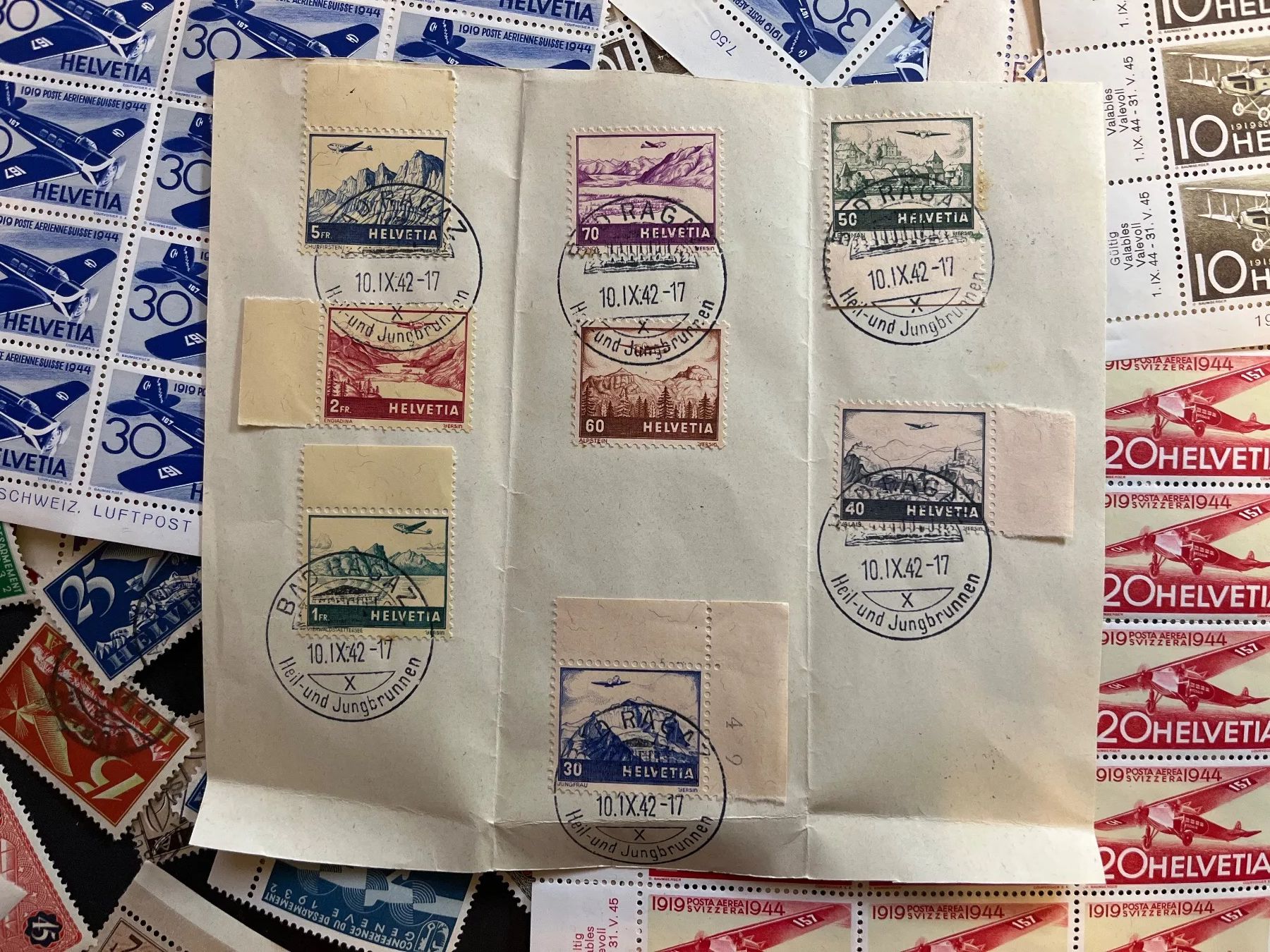 Tutti i francobolli: Grosse Flugpost Sammlung Schweiz ab Fr. 1.- – Usato da Dagmersellen venduto da wyss1982 8