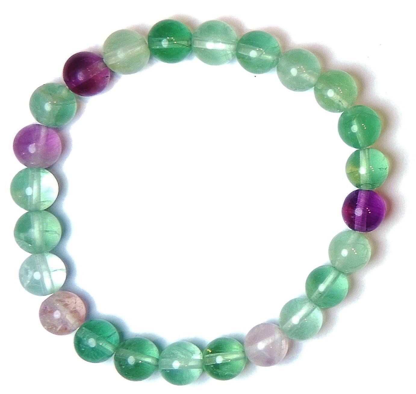 Bracciali & Braccialetti: Echtes Fluorit Stretch Armband mit 8 mm Perlen – Nuovo (secondo la descrizione) da Müllheim Dorf venduto da GUENI01