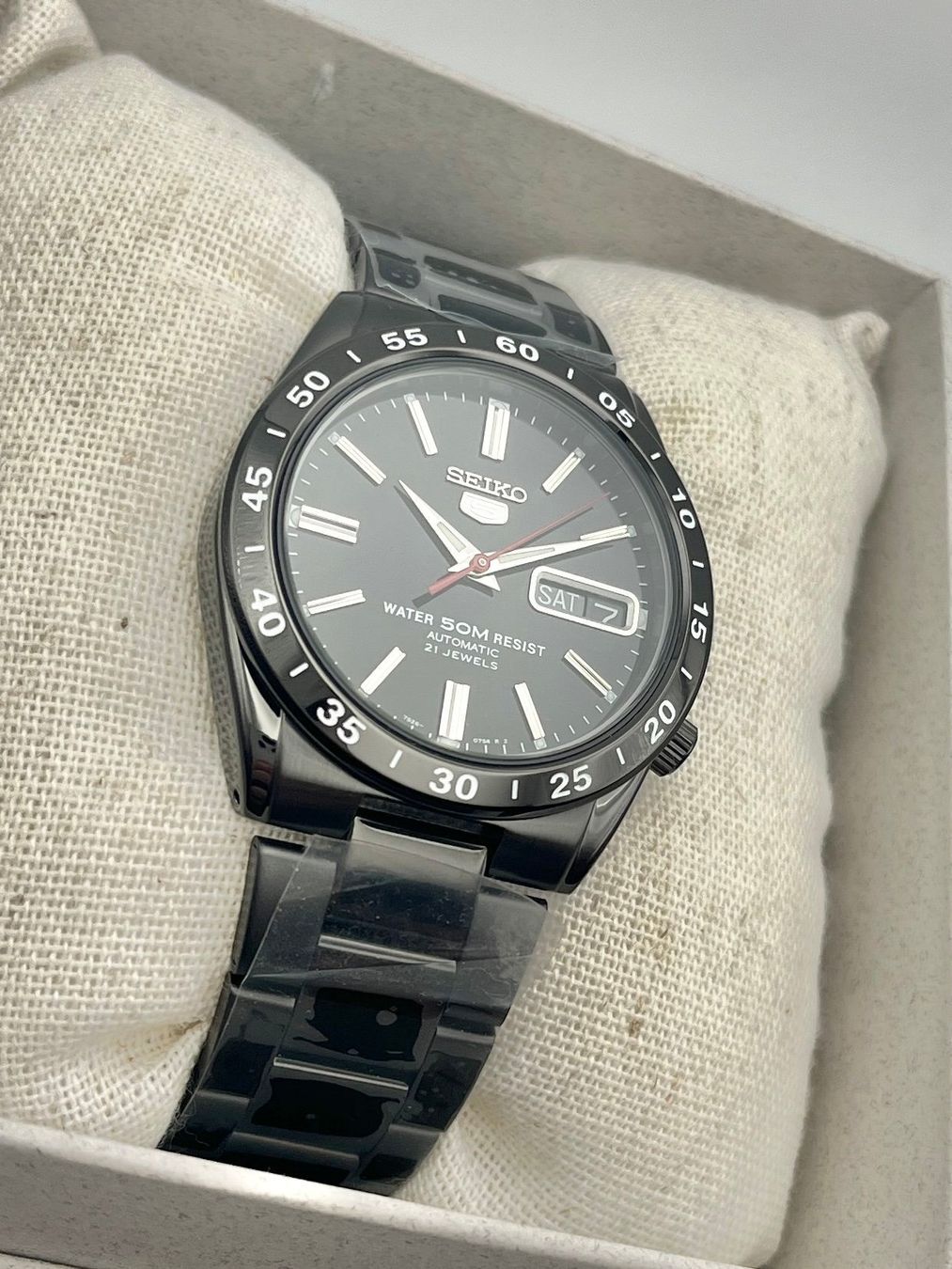 Seiko Uhren: SEIKO 5 AUTOMATIC Black Dial Men's Watch Ref. szen008 - 7S26 – Neu und originalverpackt aus ORIGLIO von Mao2 5