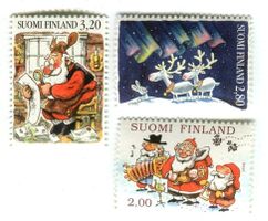 Briefmarken "Weihnachtsmann".  Finnland.