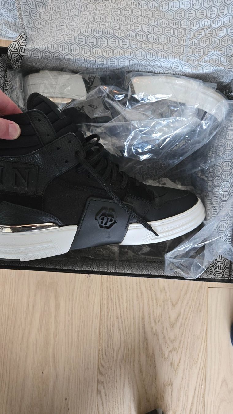 Philipp Plein Scarpe da uomo: Philipp Plein - Phantom Kick - Hi Top - Black – Usato da Horgen venduto da Biffy2010 1