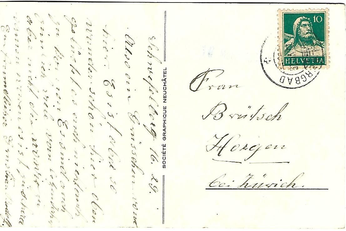 Cartoline postali: Schwefelberg Bad BE – Usato da Wetzikon ZH venduto da Brulu100 1