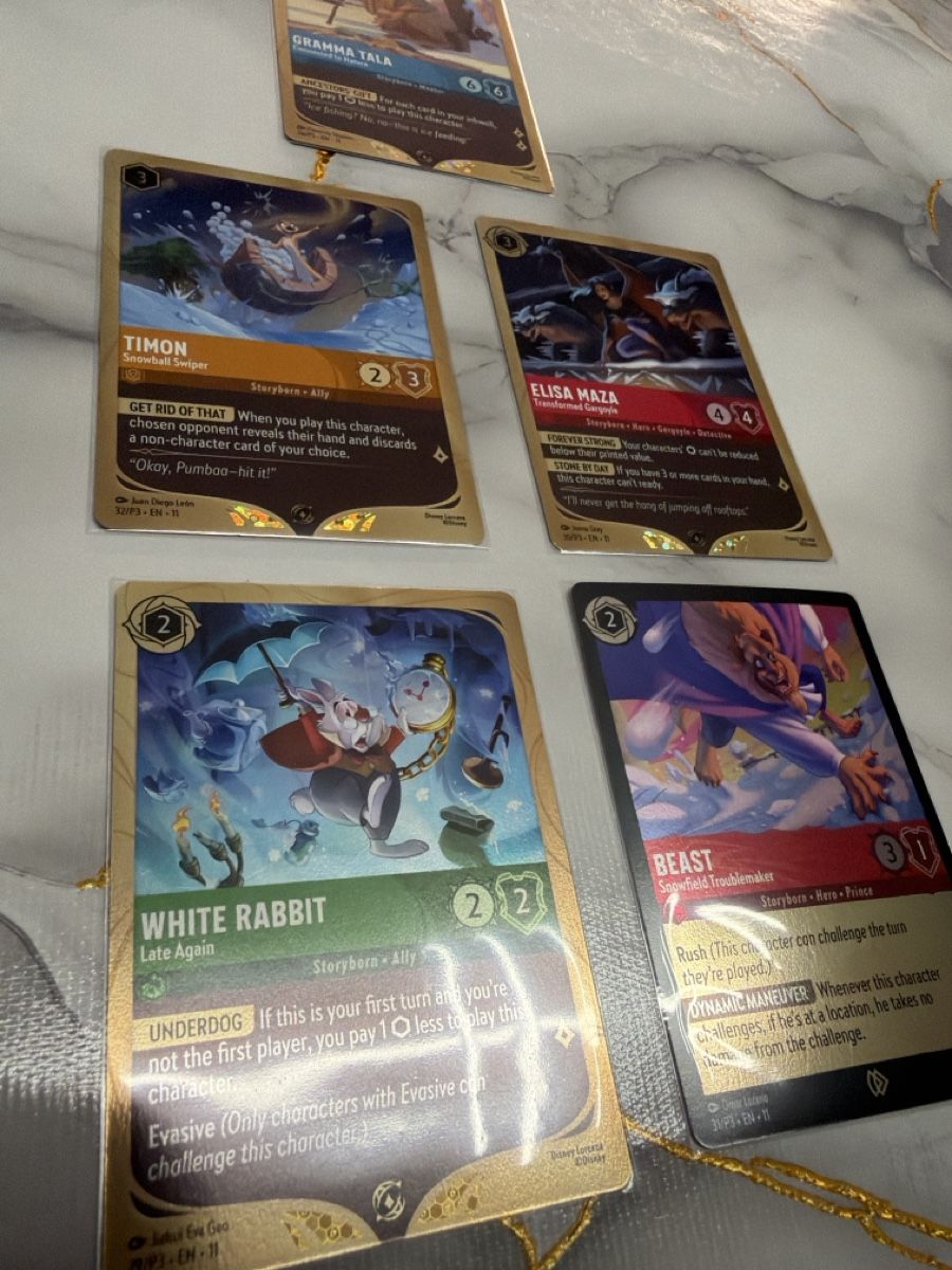 Disney Carte collezionabili: Lorcana set 11 bundle 5 cards english – Nuovo (secondo la descrizione) da Massagno venduto da pokecoach 2