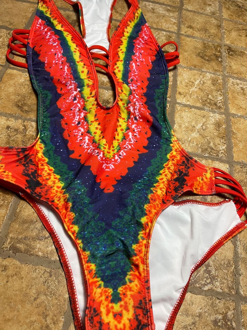 Costumi da bagno & Bikini: Tuta Costume da bagno multicolore con strisce – Nuovo e nell'imballaggio originale da Gordevio venduto da LanaZimm 9