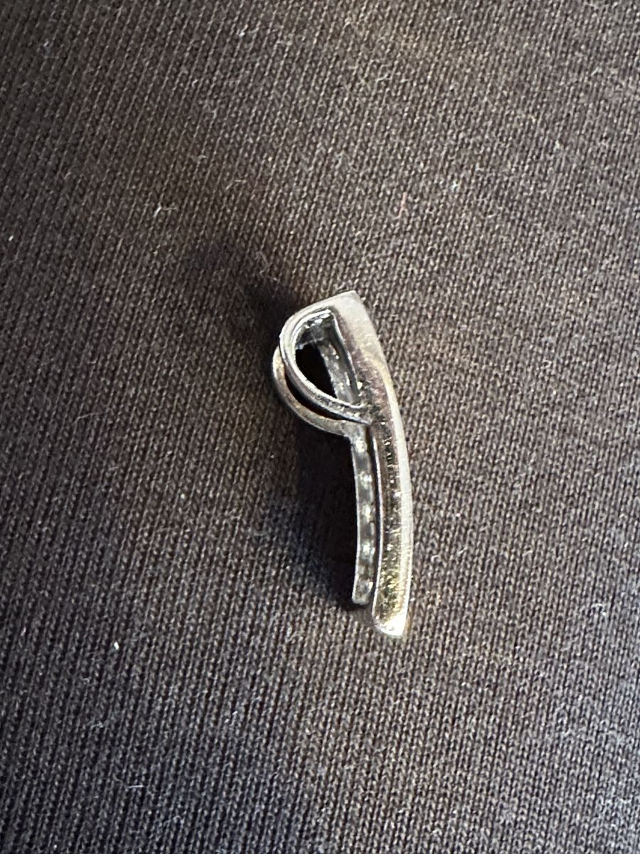 Ciondoli: 925 Silberanhänger 2 cm mit Strass – Usato da Herbriggen venduto da Sehrazade 1