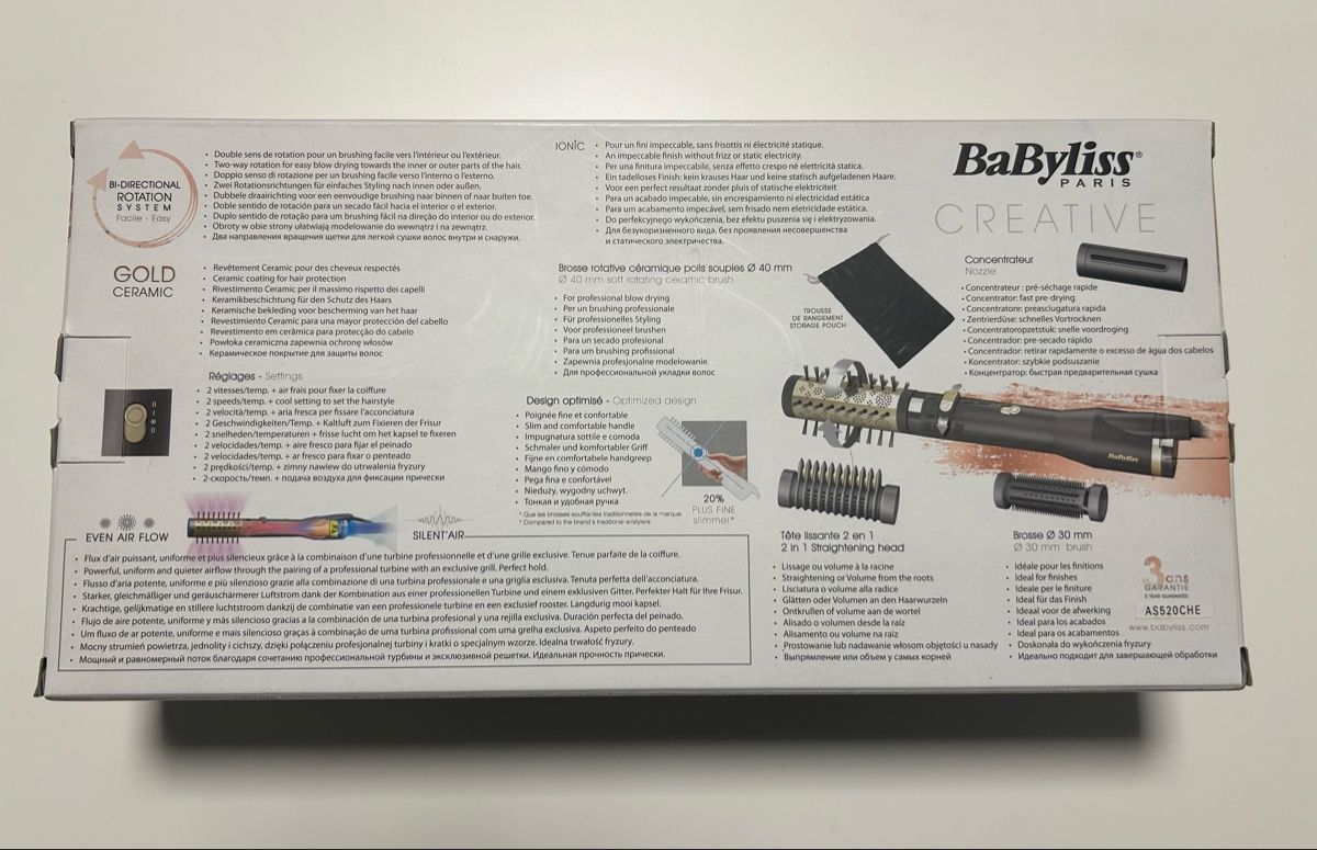 Accessori per capelli: Babyliss Creative Rotating Hot Air Brush Set – Usato da Zürich venduto da diva1972 5