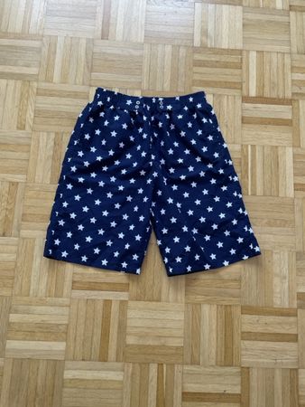 Badehose dunkelblau mit weissen Sternen Grösse L gut erhalt