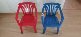 Chaises enfants en plastique