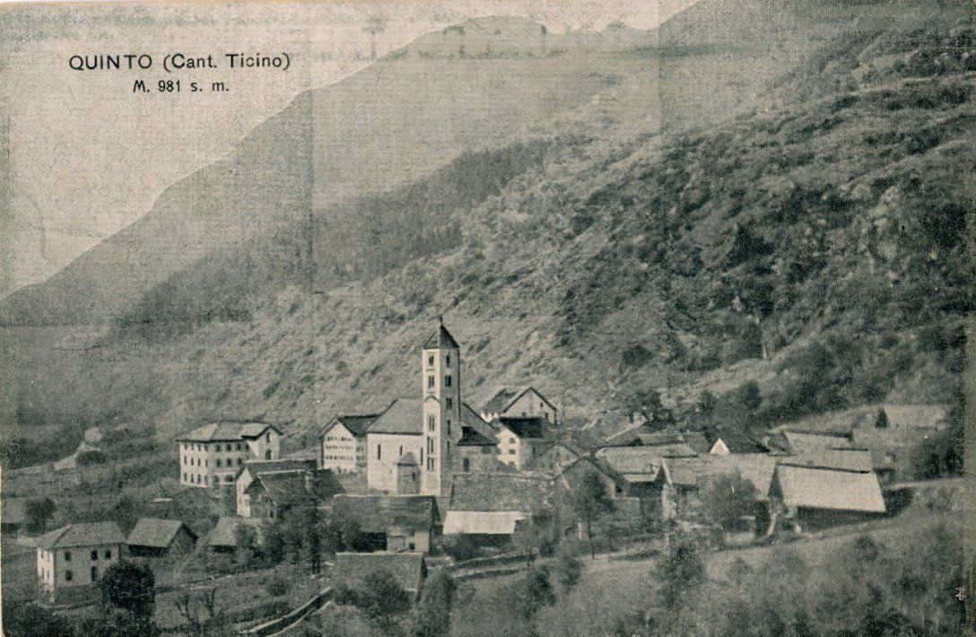 Cartes postales: Quinto  TI    M. 981 s.m. – D'occasion à Brig par Valcards54