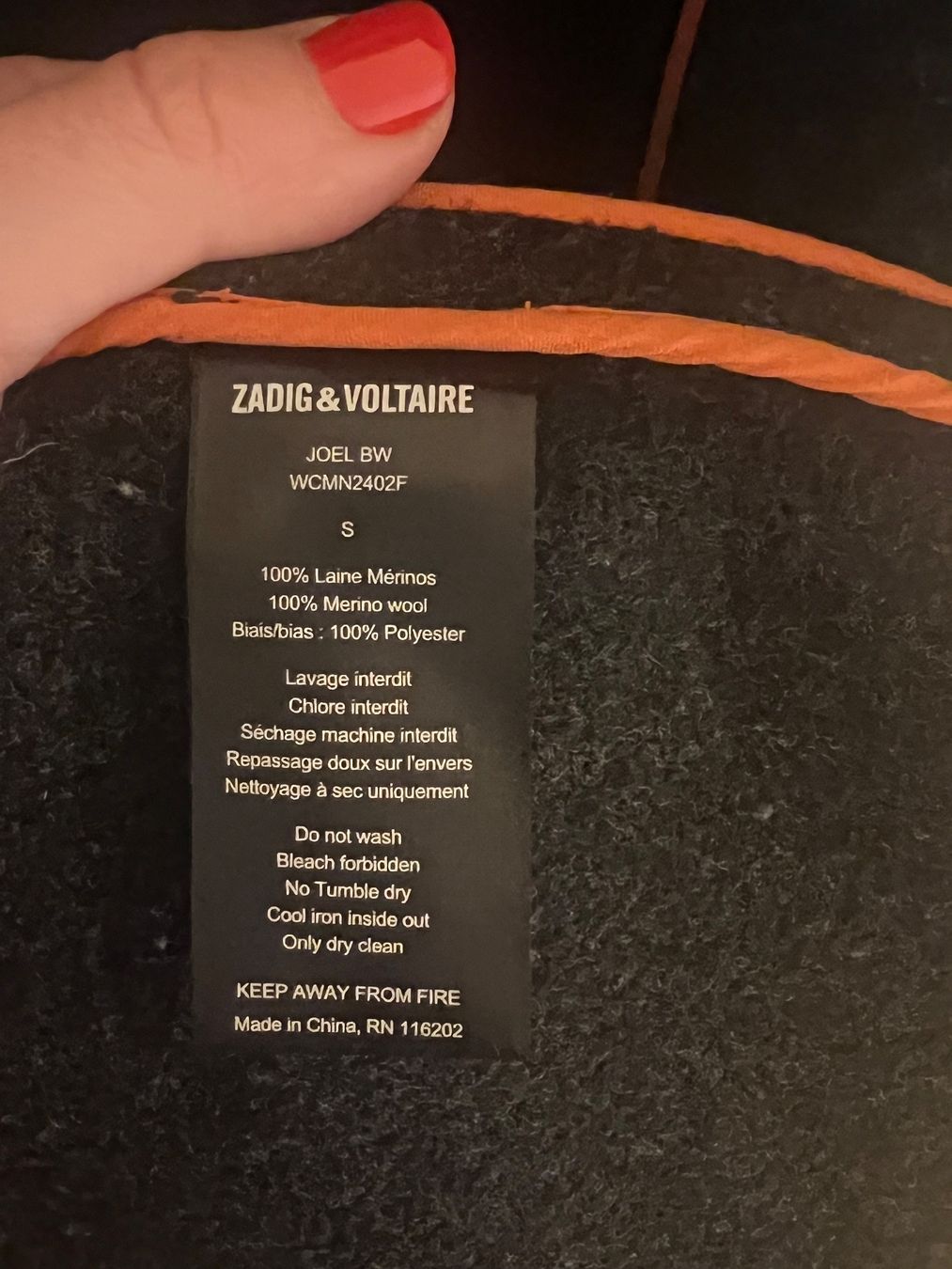 Zadig & Voltaire Cappotti: ZADIG&VOLTAIRE Mantel Coat Jacket – Nuovo (secondo la descrizione) da Ebmatingen venduto da dartim 3