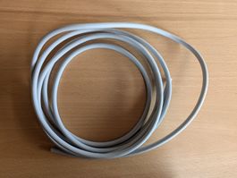 Gut erhaltenes 5x Stromkabel grau, 2 Meter lang
