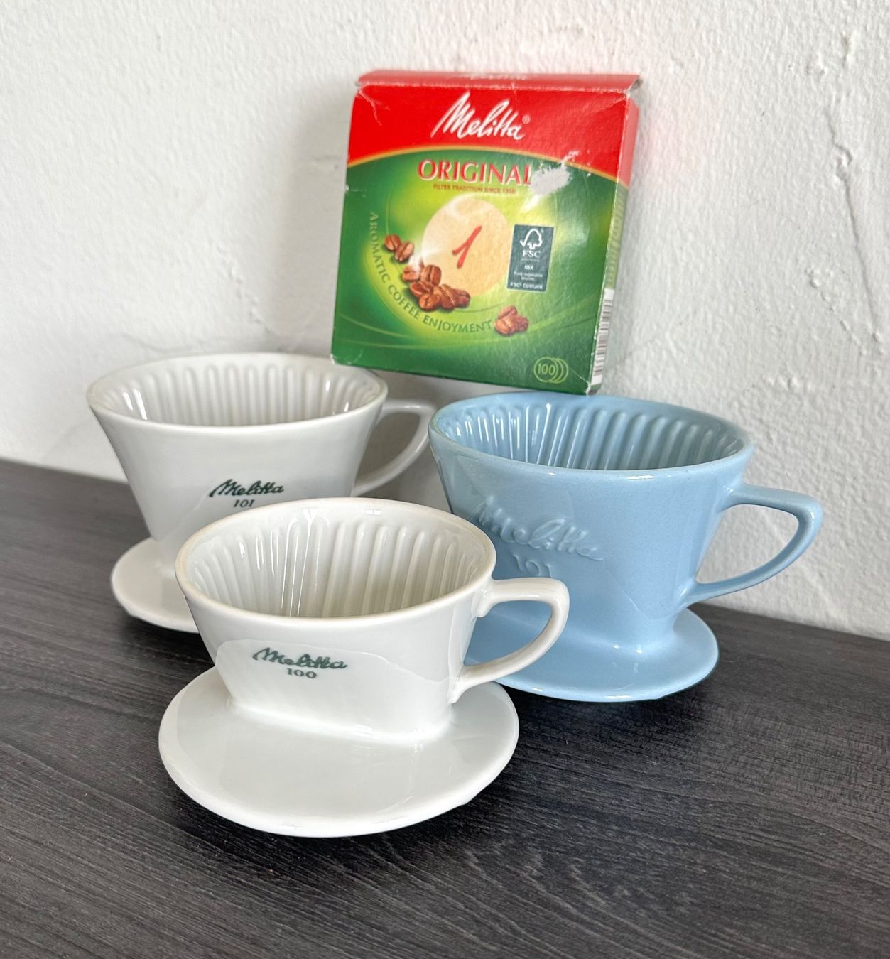 Altro per la casa: 3 Melitta Filter Porzellan 100 & 101 – Usato da Zürich venduto da brazerola