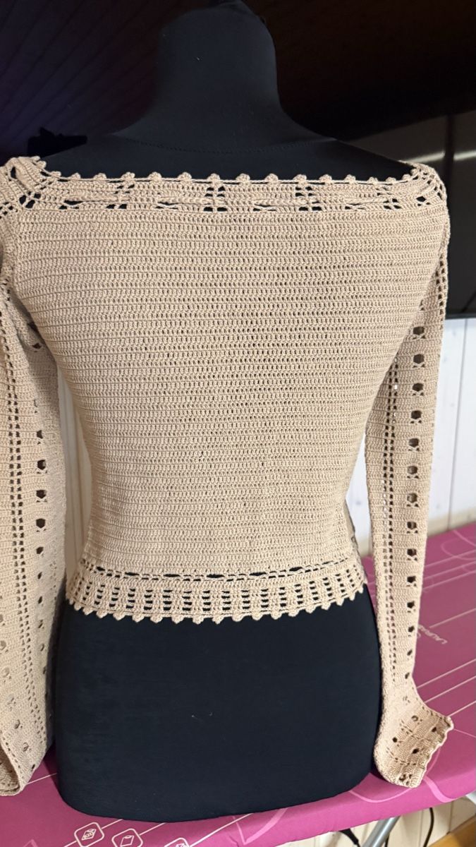 Pullover & Sweatshirts: Pullover gehäkelt beige Grösse S neu – Neu (gemäss Beschreibung) aus Haslen GL von rana04 3