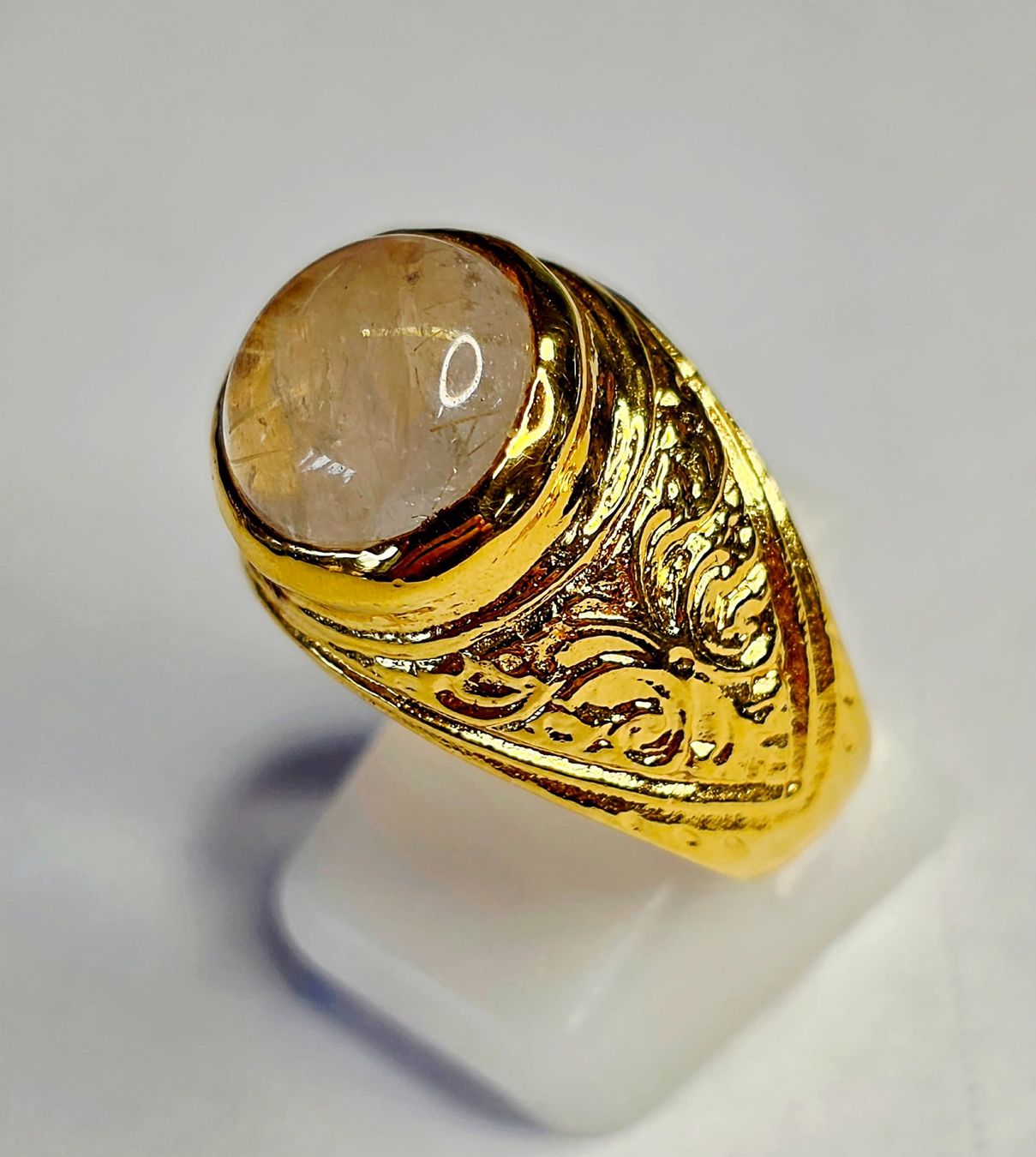 Anelli: Fingerring Rutil cabochon – Nuovo (secondo la descrizione) da Zürich venduto da Benedikt21 9