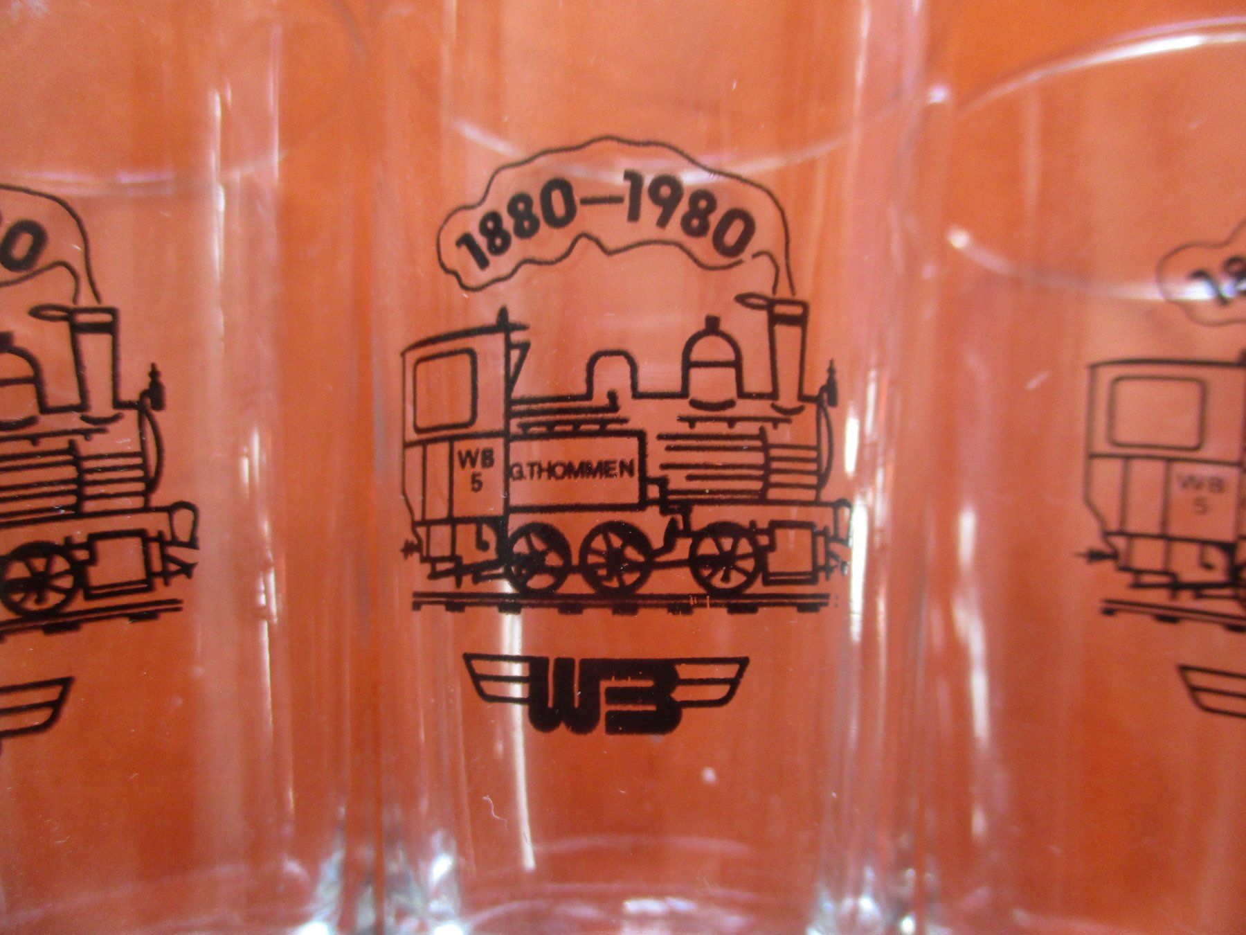 Verres: Weinglas Waldenburger Bahn 1980 – D'occasion à Birsfelden par alles-muss-raus 1