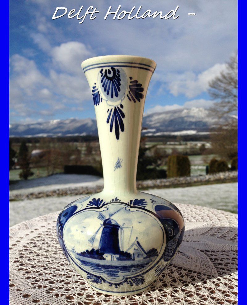 Vasen & Gefässe: DELFT  HOLLAND  BLUMENVASE  KERAMIK – Gebraucht aus Subingen von ArtBead 2