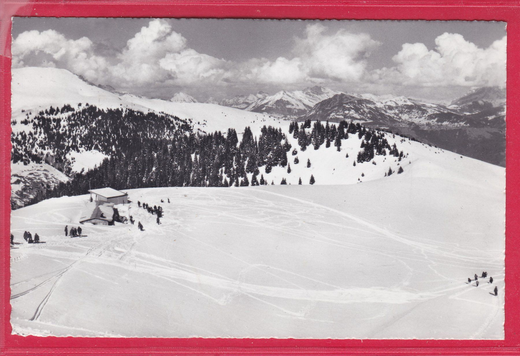 Ansichtskarten: LA FOILLEUSE s/MORGINS, 3.3.1962 – Gebraucht aus Oberrieden von Gebirgsstelze