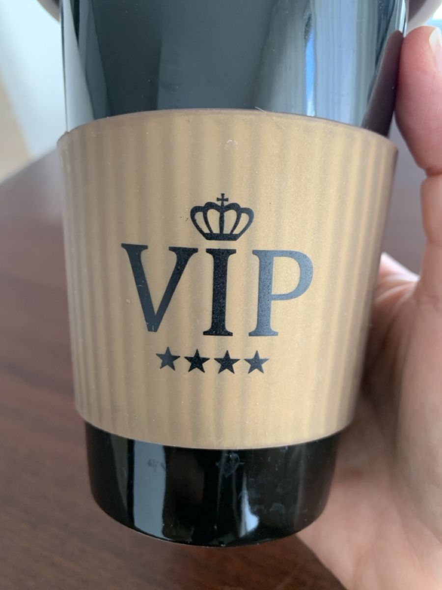 Tazze: Ceramic coffee cup black with lid for VIP  – Nuovo (secondo la descrizione) da Immensee venduto da vgitter 2