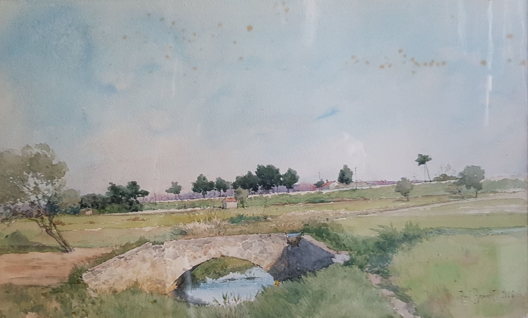 Gemälde: belle aquarelle s.P. BESNARD ,datée 1886 – Gebraucht aus Lausanne von leneko 1