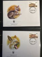 Nigeria 2003 Satz WWF Streifenschakal illustr Ersttagsbriefe