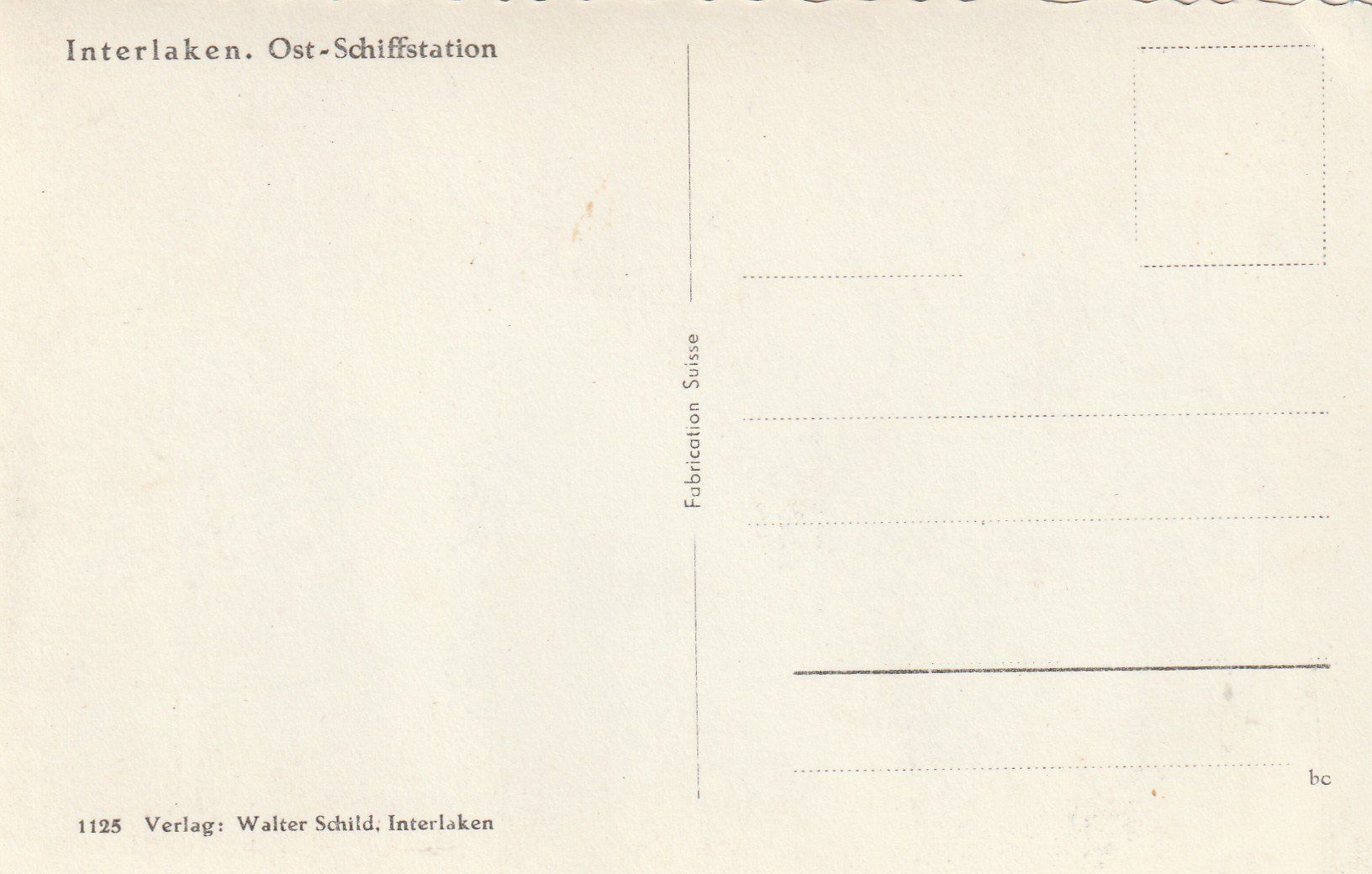Cartoline postali: Interlaken Ost-Schiffstation – Usato da Rorschacherberg venduto da fratovi2 1