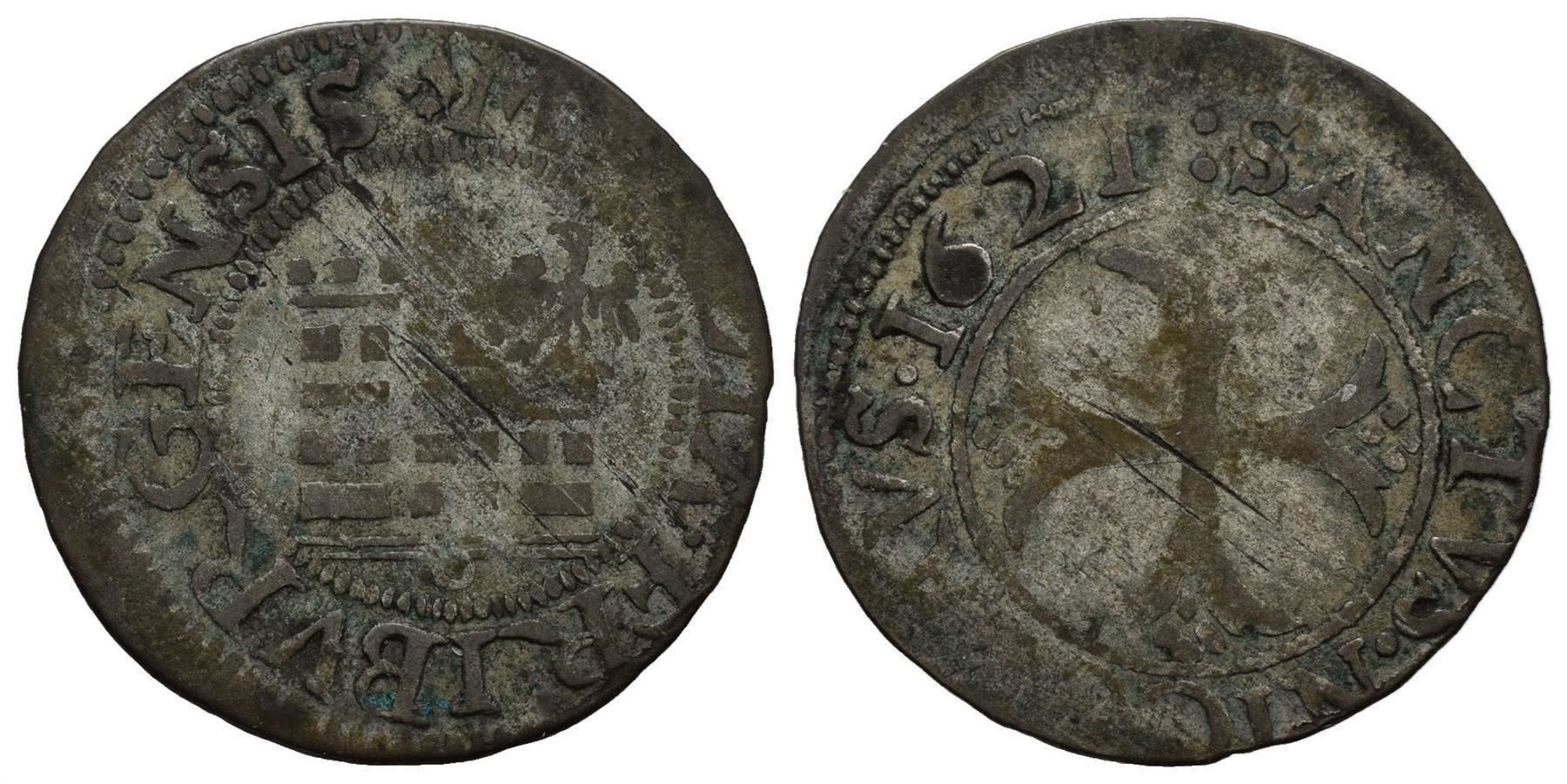 Tutti le monete: Freiburg Batzen 1621  /2733 – Usato da Trimbach venduto da Solothurn1
