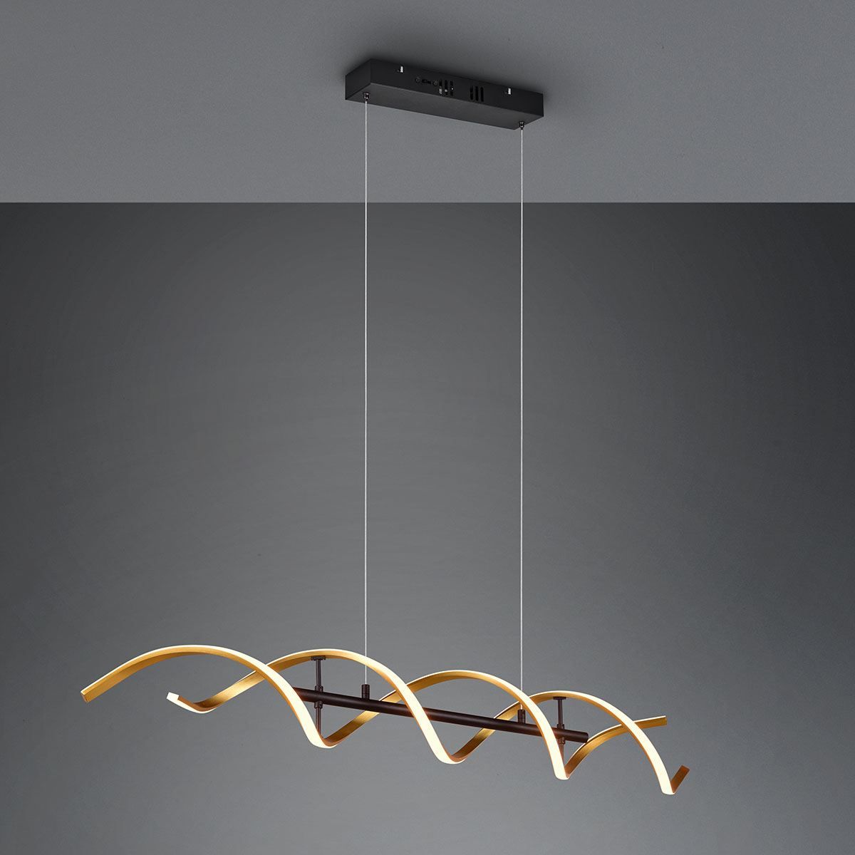 Kronleuchter & Deckenlampen: LED Pendelleuchte, Dimmbar, Gold – Neu (gemäss Beschreibung) aus Kreuzlingen von Smart-Light 1