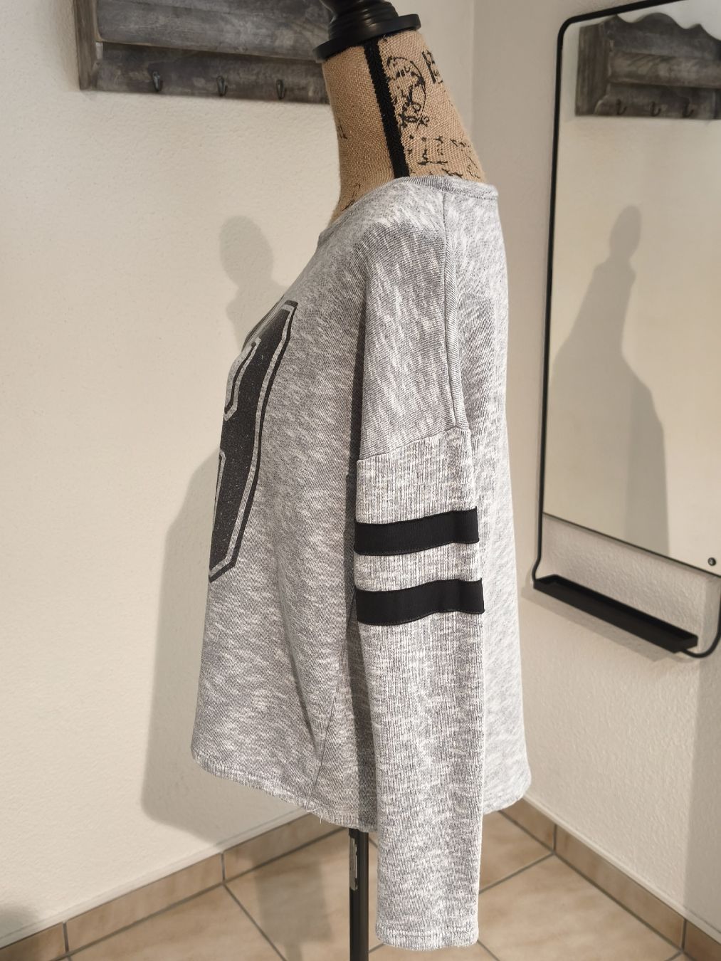 Zebra Maglioni & Felpe: Pullover zebra grau M/L mit Aufdruck 89 – Usato da Emmetten venduto da SecondhandSiska 1