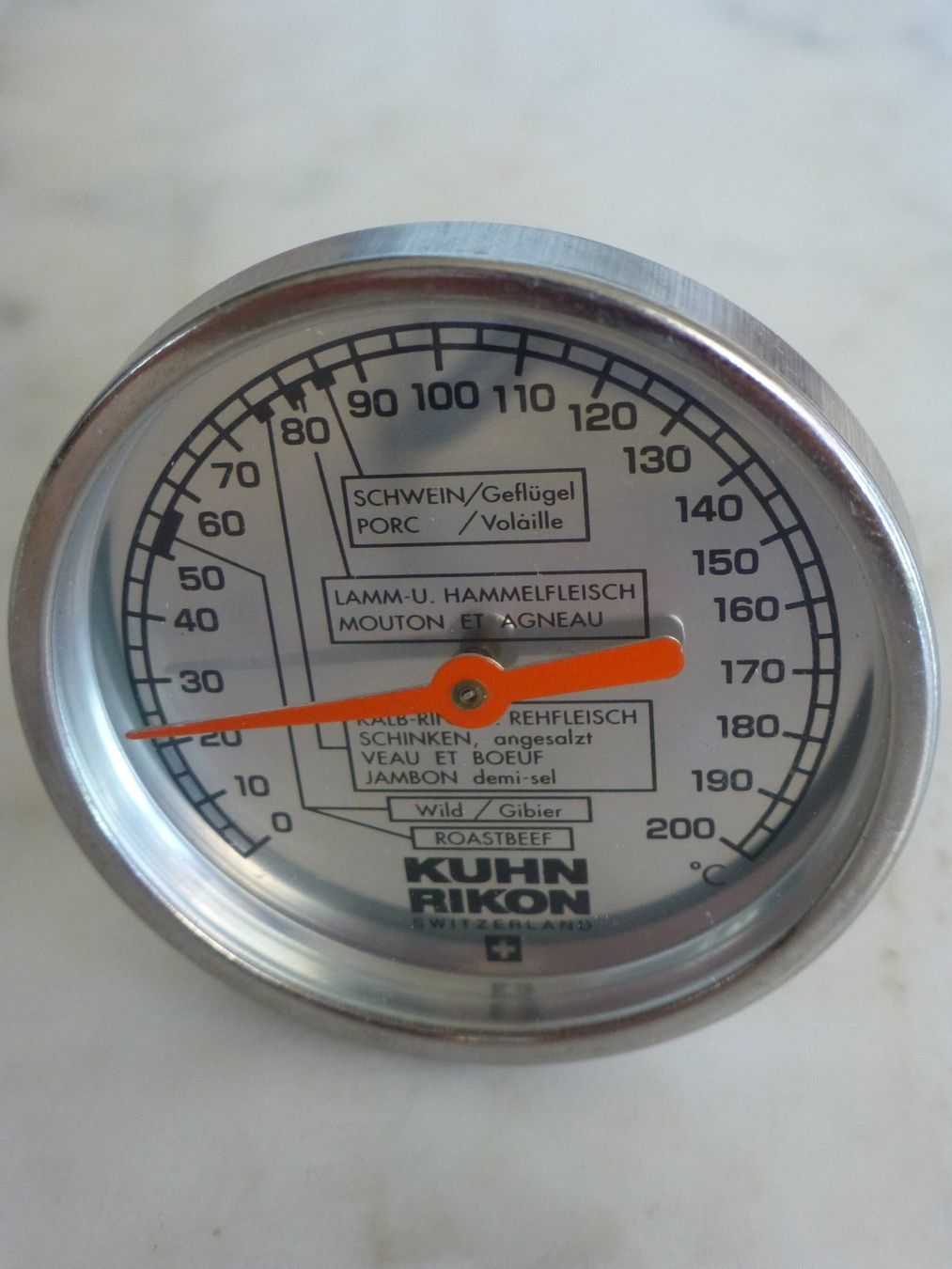 Kuhn Altro per la casa: Kuhn Rikon Fleischthermometer / Bratenthermometer analog – Usato da Füllinsdorf venduto da Kapellie