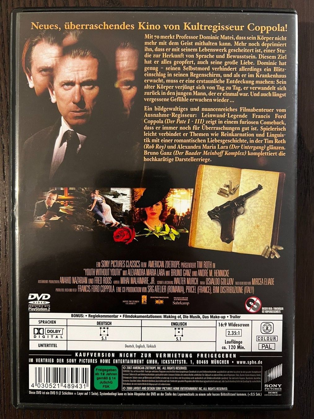 Tutti i DVDs: Jugend ohne Jugend – Usato da Zürich venduto da FilmFreunde 1