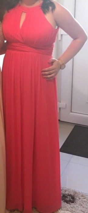 Vestiti: Damen Abendkleid rot-rosa Gr.42 – Usato da Buchs SG venduto da iva_5msb