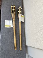 2 torches en bambou 