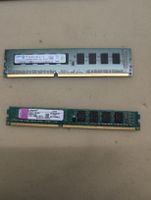 Arbeitsspeicher Samsung 2GB PC3-10600E und Kingston 1GB DDR3