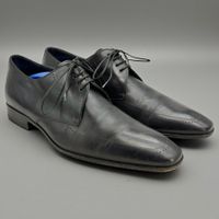 Hugo Boss Derbies chaussures en cuir noir Pointure 43 / UK 9