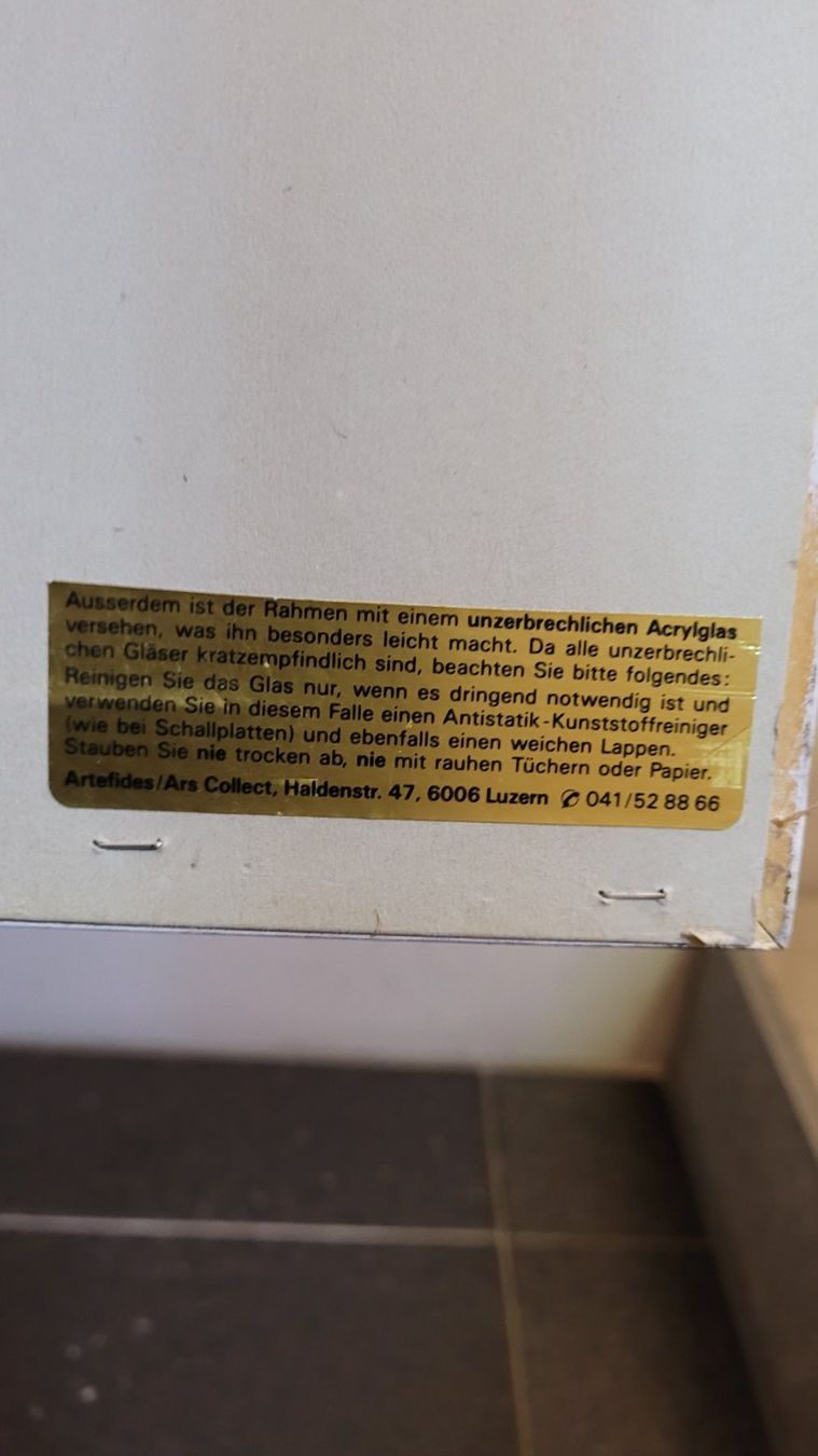 Poster & Bilder: WARHOL ANDY  -  *** RARITÄT *** – Gebraucht aus Luzern von Luzern1 7