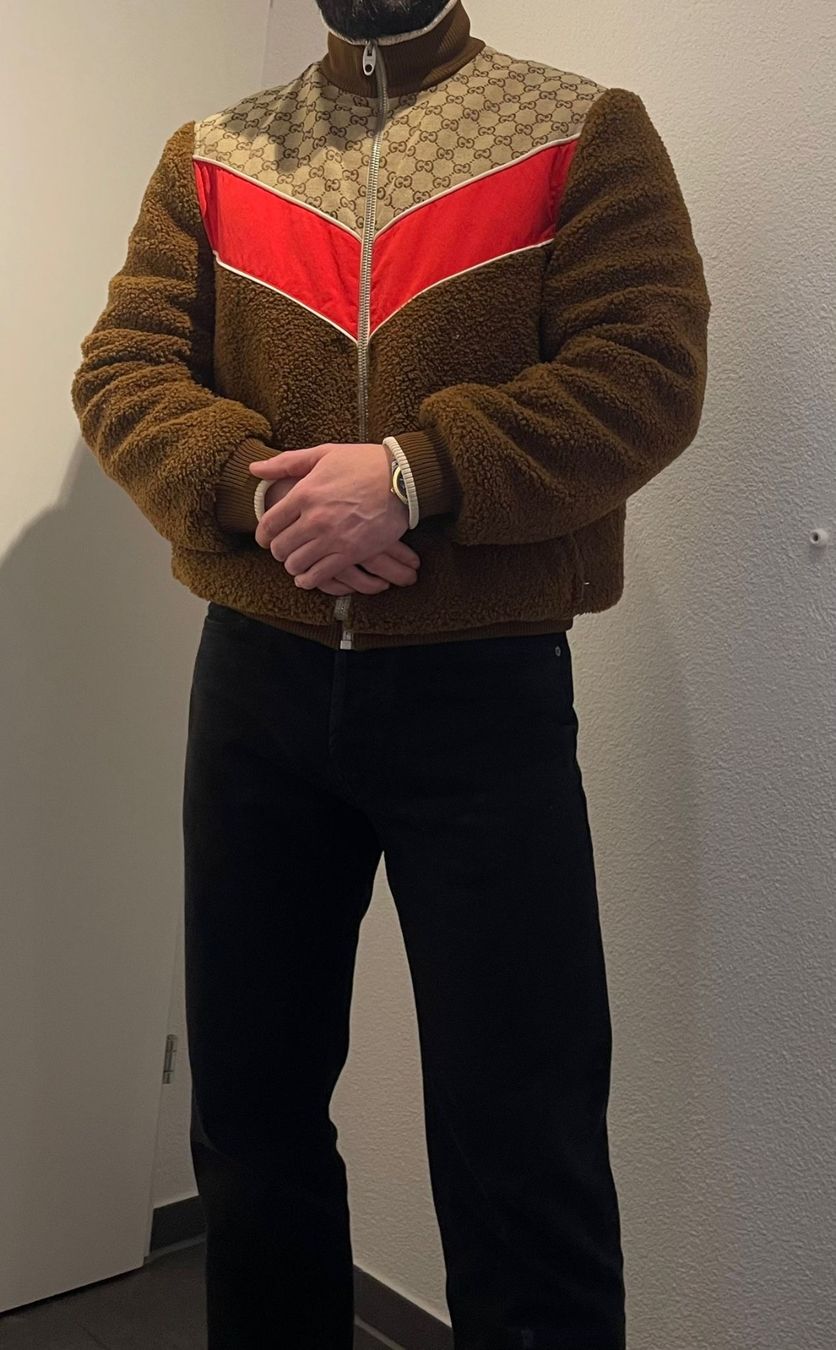 Gucci Giacche: Gucci GG Fleece Jacke Gr.M – Usato da Neftenbach venduto da dco_vy6w 9