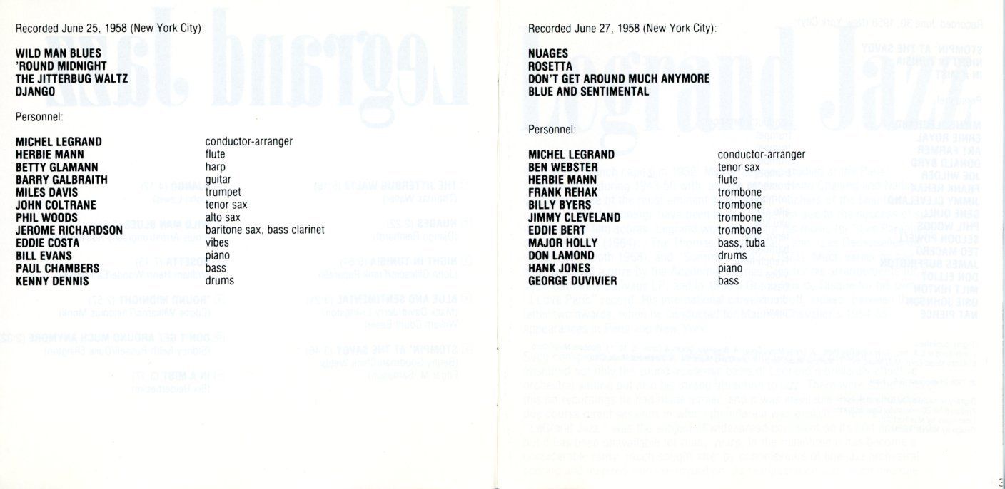 CD: CD - MICHEL LEGRAND Legrand Jazz – Nuovo (secondo la descrizione) da Morges venduto da evnocha3 4