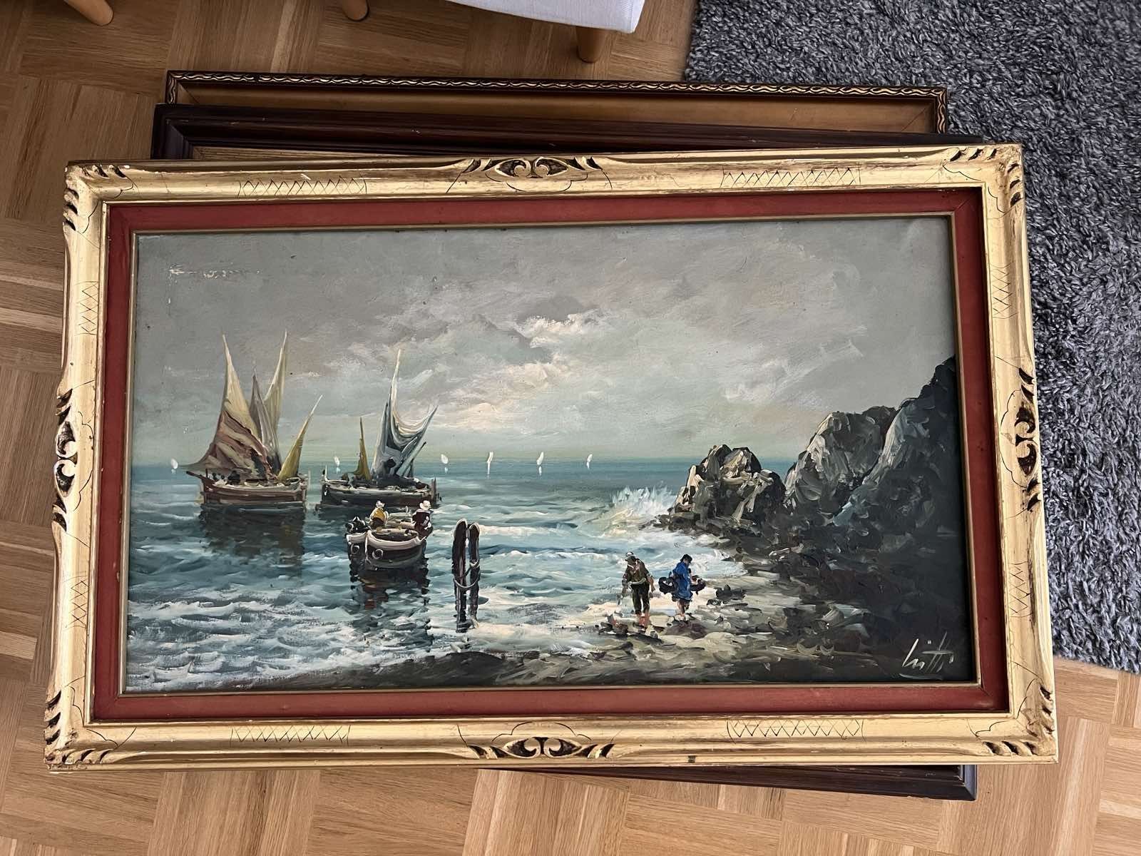 Dipinti: Gemälde Pietro LIETTI - 1928 – Usato da Basel venduto da M.M_ 2