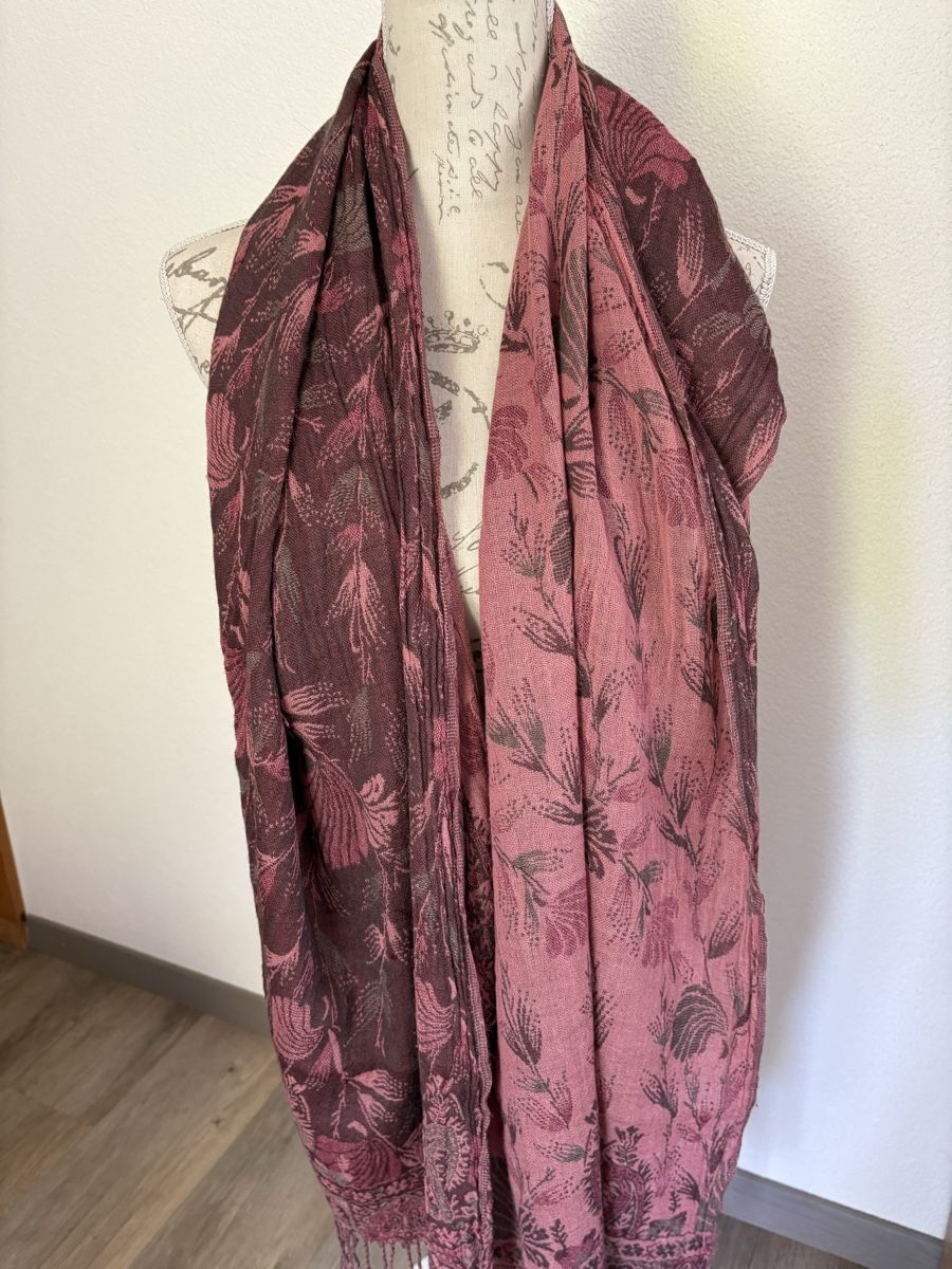 Foulards, Tücher & Schals: Écharpe, vintage , réversible  - 190x80cm – Gebraucht aus Zweisimmen von Domii 1