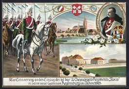 Regensburg, Einzug des Kgl. Bayr. 2. Che