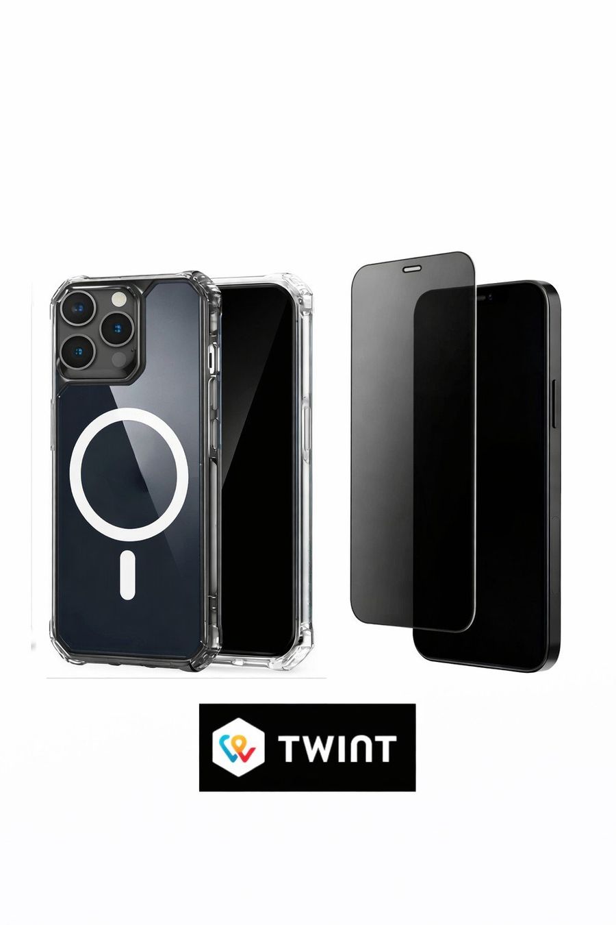 Cover & Protezioni schermo: iPhone MagSafe 18 Pro Max Hülle + Privacy Panzerglas – Nuovo e nell'imballaggio originale da Luzern venduto da Waince786 1
