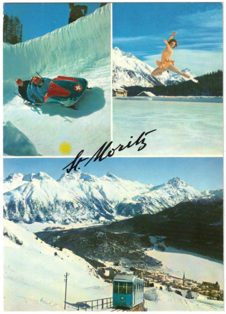 Cartes postales: St. Moritz - 3 Bild AK – D'occasion à Binningen par Mountainrider