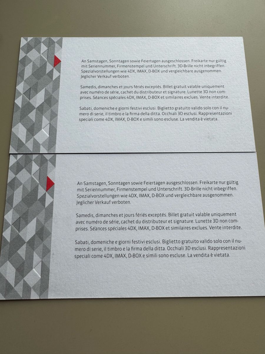 Biglietti: 2 Kino-Eintrittskarten "The Love That Remains" – Nuovo (secondo la descrizione) da Zürich venduto da sus_v5mt 1