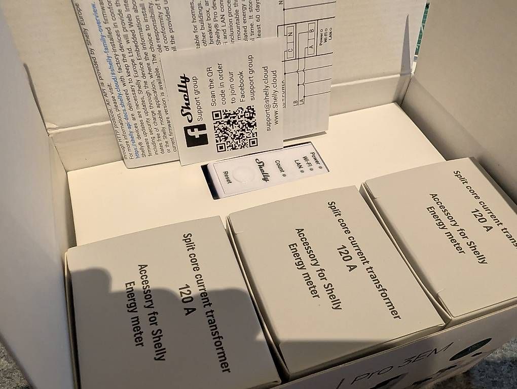 Messen: Shelly Pro 3EM 120A - Dreiphasen-Smart-Meter – Neu und originalverpackt aus Mönthal von lost_adventures 1