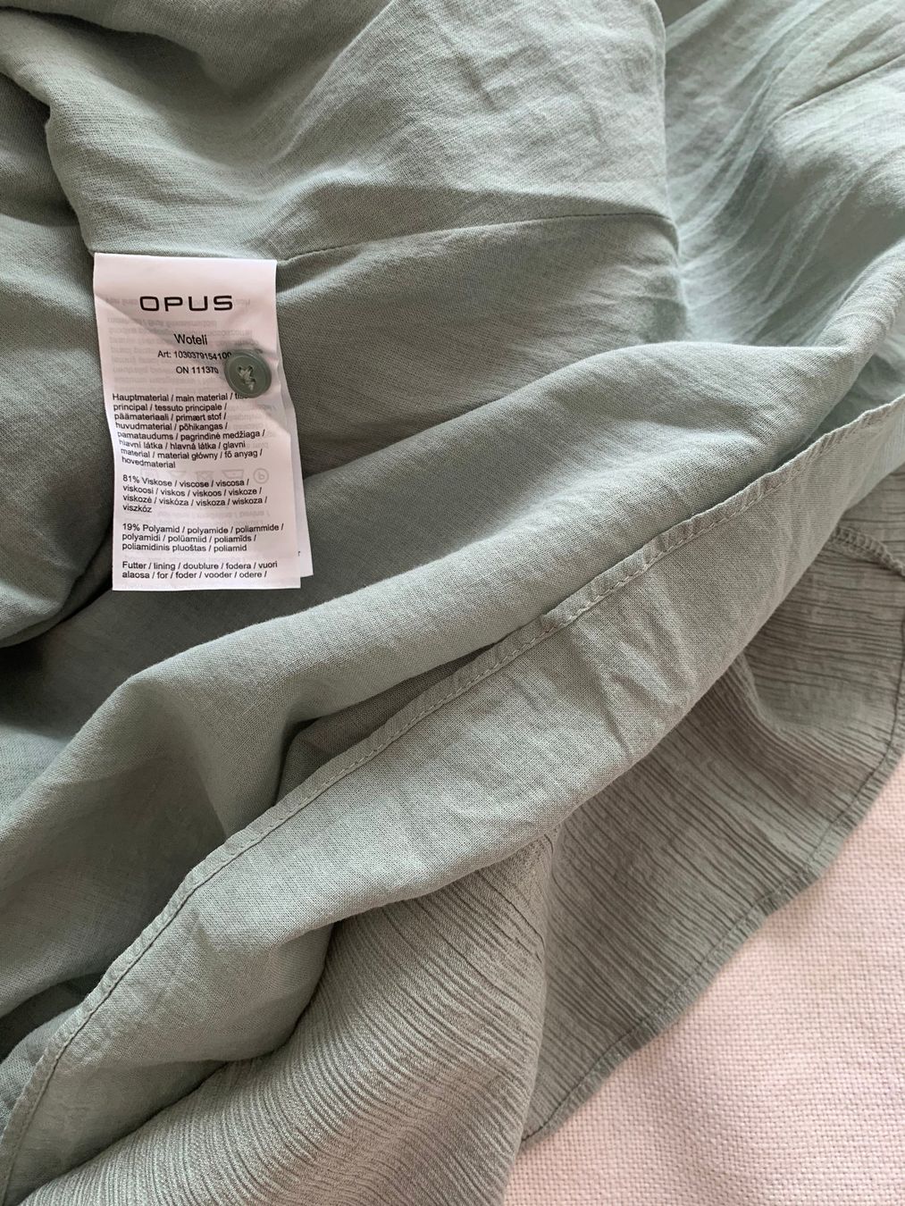 Opus Vestiti: Kleid von OPUS Gr. 36 salbei – Nuovo (secondo la descrizione) da Thun venduto da Crown7 7