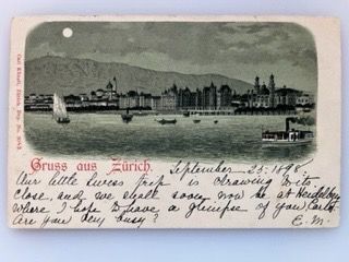 Cartoline postali: Gruss aus Zürich 1898 – Usato da Sargans venduto da nicsam1815
