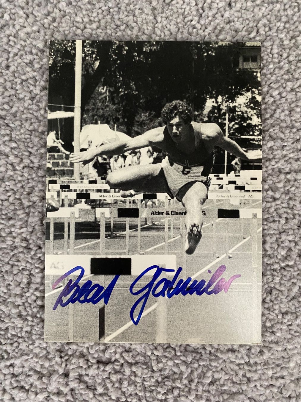 Autografi: Autogrammkarte von Beat Gähwiler – Usato da Mörel venduto da tim_w9py