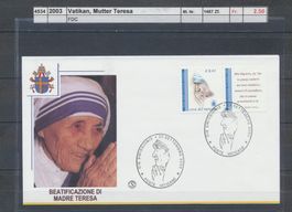 2003 Vatikan, "Mutter Teresa", FDC