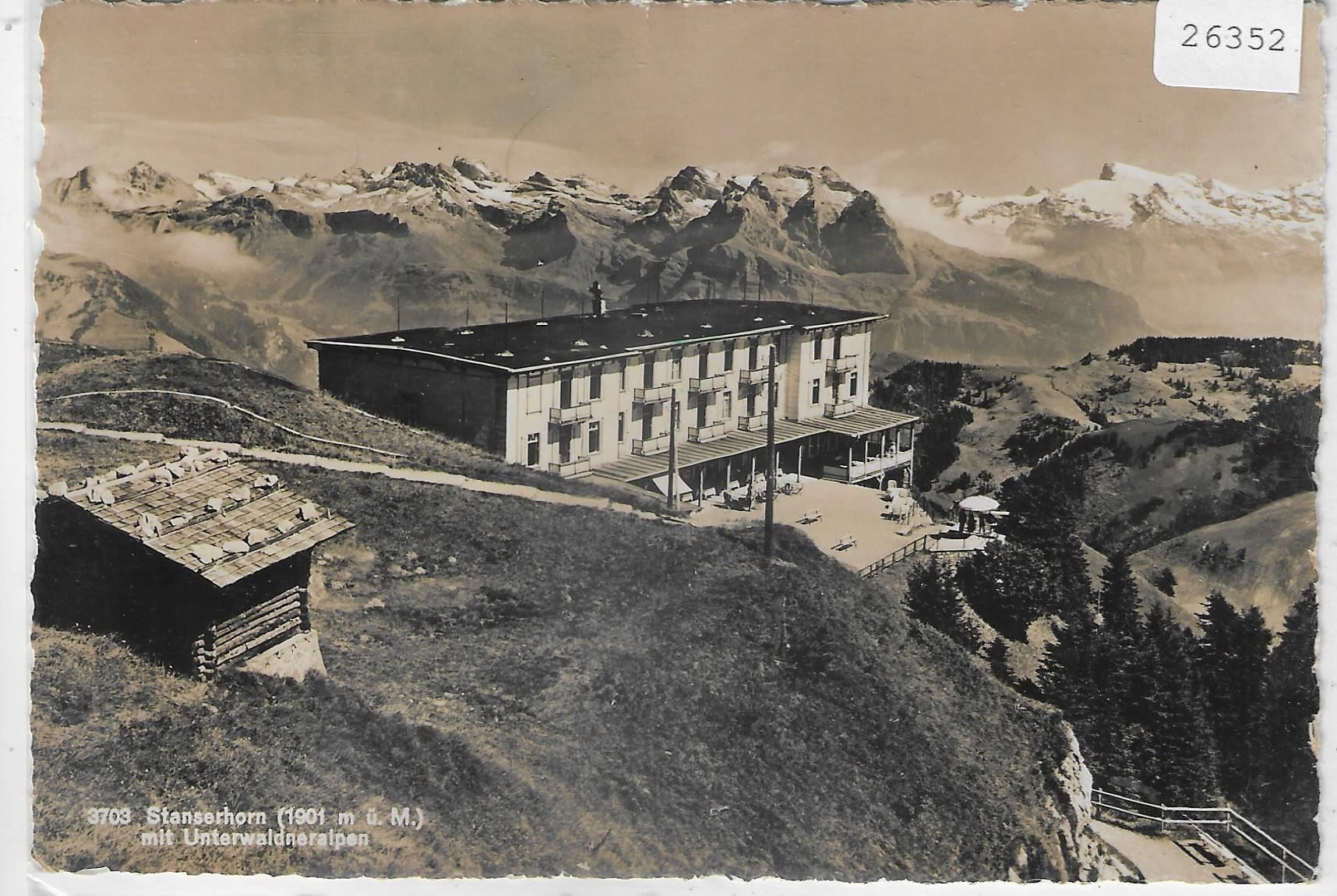 Cartoline postali: Stanserhorn mit Unterwaldneralpen – Usato da Ettingen venduto da Kartenplanet