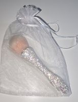 Staub oder Make up Pinsel mit Strass und Beutel NEU